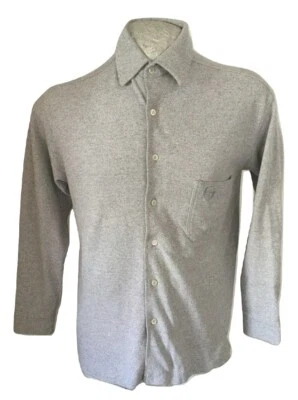 Camicia da lavoro uomo Sergio Tacchini Maglia grigia Manica Lunga Casual Size M - Imagem 1 de 4