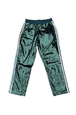 Pantalones deportivos Korn x Adidas de lentejuelas verdes XS Foto 1 de 2
