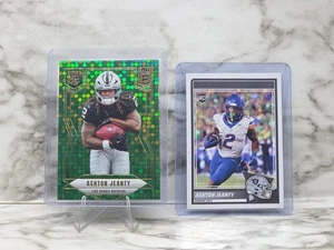 2025 Donruss Elite Green Disco RC Ashton Jeanty & Base Score Las Vegas Raiders - Picture 1 of 2