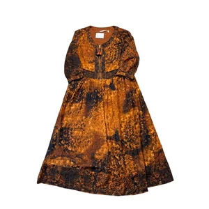 Soft Surroundings Kleid Gr. Damen XL, Neu ohne Etikett braun & schwarz fließendes Fit Design - Bild 1 von 15