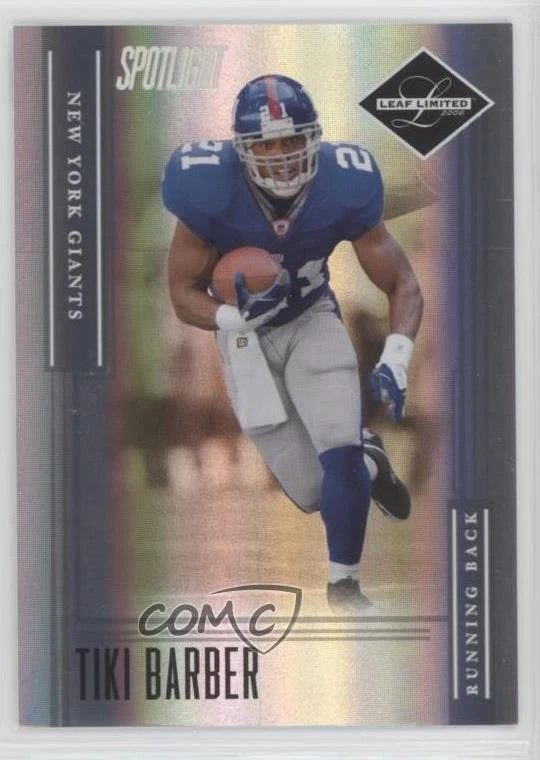 2006 Leaf Limited Silver Spotlight /25 Tiki Barber #60 - Image 1 of 2