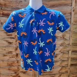 Catamini Kid's Size 12 Years Short Sleeve Blue Polo Shirt - Picture 1 of 13