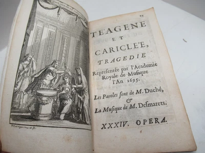 DUCHE & DESMARETS TEAGENE & CARICLEE TRAGEDIE 1695Illustré HELIODORE ETHIOPIQUES - Photo 1/4