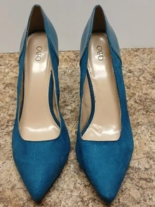 Cato blue faux suede pumps Women's 9 - Picture 1 of 8