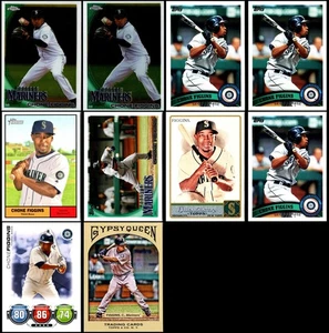 Chone Figgins Seattle Mariners (10) Card Lot - RARE TREASURE - Picture 1 of 2