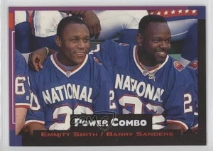 1993 Pro Set Power Combos Barry Sanders Emmitt Smith #1 HOF - Picture 1 of 3