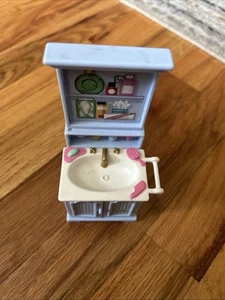 FISHER PRICE Loving Family Dollhouse BATHROOM VANITY SINK Medicine Cabinet - Picture 1 of 1