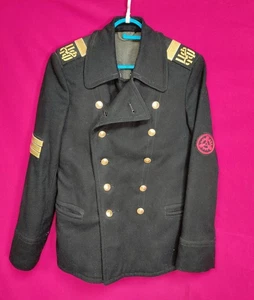 Russian Soviet Navy Black Sea Fleet Sergeant Winter Uniform Wool Pea Coat USSR - Picture 1 of 8