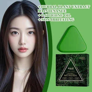 120g Nature Triangle Shampoo Bar,Green Platycladus Orientalis Shampoo Soap Sale - Picture 1 of 14