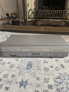 Sharp VHS Video Recorder 6-Head Hi-Fi VCR UK PAL - No Remote - Picture 1 of 7