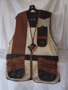 Wild Hare Trap Skeet Shooting Vest  Forest/Brown Mesh Right Hand XL - Picture 1 of 2