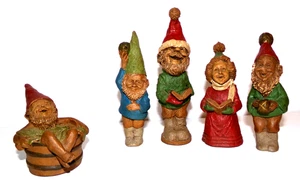 Thomas Clark Gnomos Christmas Elves Cairn Studios Holiday Carolers 1983-1987 - Imagen 1 de 11