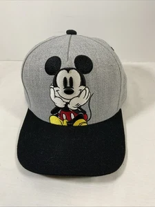 Disney Enorme Sombrero Snapback Mickey Mouse Adulto Snapback Negro Gris Bordado - Imagen 1 de 11