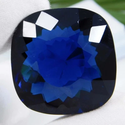 Certified 106.90 Ct Natural Teal Blue Indicolite Tourmaline Radiant Cut Gemstone - Image 1 of 4