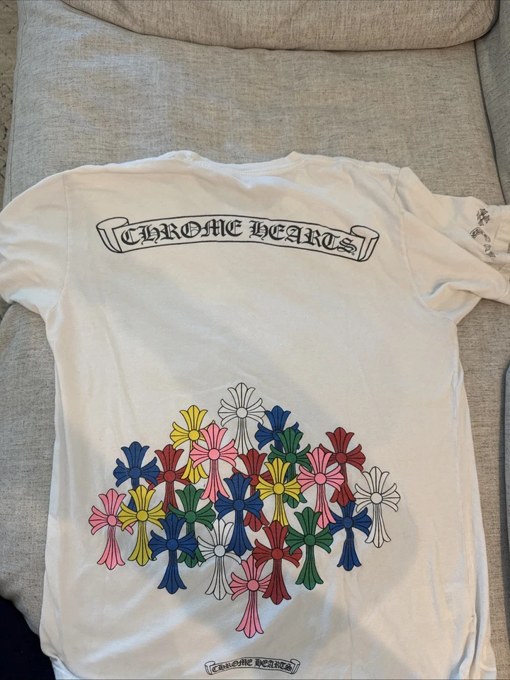 Chrome Hearts Men's White Short Sleeve T-Shirt Size Medium - Image 1 of 2