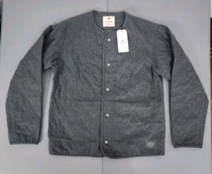 Snow Peak Gray Quilted Flannel Cardigan Jacket Men's Size Medium New - Picture 1 of 9
