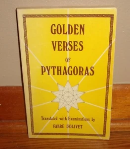 GOLDEN VERSES OF PYTHAGORAS-Translated by FABRE D'OLIVET-Rare, SUPERB 1975! - Picture 1 of 5