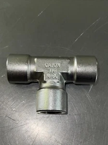 3/8 FNPT 316ss Tee Pipe Fitting Cajon Swagelok SS-6-T - Picture 1 of 3