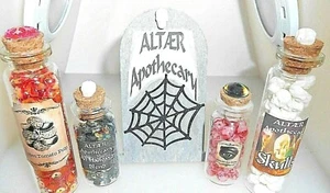 ALTAER  Unique POTION Bottles Vials  * Ass't.* Schizoid Cure + Melted Witches ++ - Picture 1 of 13