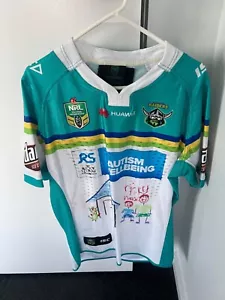 Canberra Raiders match worn jersey ‘Ricky Stuart Foundation’ - Picture 1 of 2