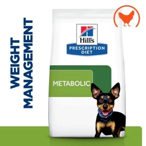 Hills Prescription Diet Metabolic Mini Dry Food for Dogs (Chicken) 1Kg, 3Kg, 6Kg - Picture 1 of 6