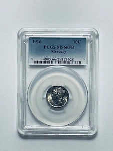 1916 Mercury Dime PCGS MS66FB - Picture 1 of 12