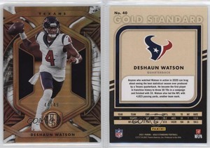 2021 Panini Gold Standard White Gold /49 Deshaun Watson #40