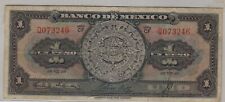 1950 Bank of Mexico Banco de Mexico One Peso Banknote Bill. Note  (P139)