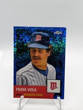 2022 Topps Chrome Platinum Frank Viola Blue Mini Diamond /199 Twins