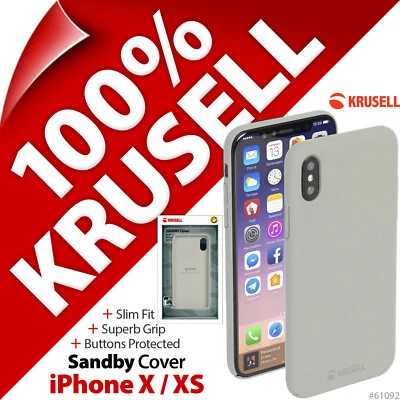 Krusell Sandby Slim Fit Hard Back Case Textured Cover for Apple iPhone X XS - Image 1 of 4