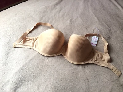 Camiseta Freya 34J (GG) Nude Idol Moldeada Balcón Sujetador con Aros Estilo 1050 Nueva con Etiquetas Foto 1 de 4