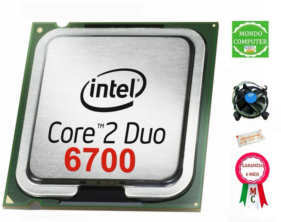 PROCESSORE SOCKET LGA 775 INTEL ® CORE™ 2 DUO 6700 _ 2,66 GHZ  L2 - Immagine 1 di 1