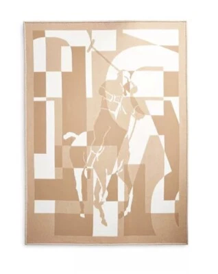 Ralph Lauren RL Stadium Throw Blanket Wool/Cashmere Pony Polo Made In UK NEW - Image 1 of 4