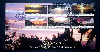 Pitcairn Islands - "NATURE ~ TWILIGHT ~ SUN ~ SUNSETS" FDC 2008 - Image 1 of 4