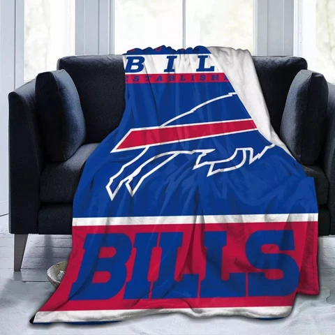 Buffalo Bills Soft Sherpa Fleece Blanket Warm Large Sofa Bed Throw Blanket Gift Cover