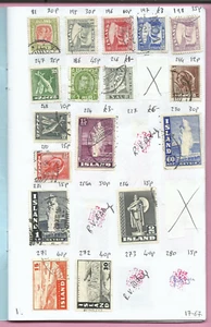 Iceland stamp club book society circuit approval booklet. Used stamps. 19/ICE1. - Picture 1 of 17