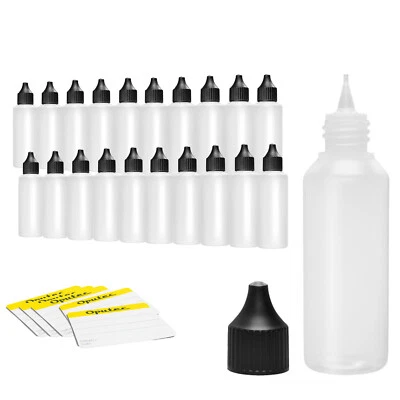 20 x 50ml Oputec Leerflaschen Liquidflaschen Plastikflaschen Tropfflaschen