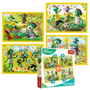 Rompecabezas divertido Trefl 4 en 1 35 + 48 + 54 + 70 piezas para niños Rodzina Treflikow - Imagen 1 de 6