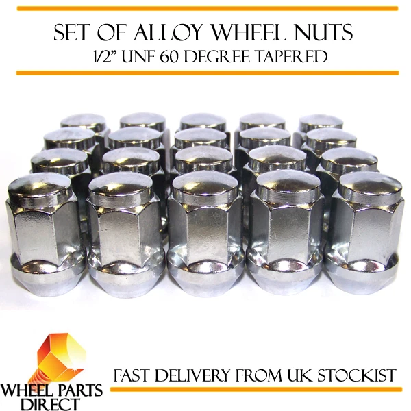 Tuercas de rueda de aleación (20) 1/2" grado UNF cónicas para Jaguar XK XK8 1950-2005 Foto 1 de 1