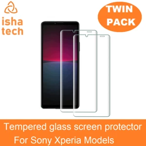 2X Tempered Glass Screen Protector For Sony Xperia 1 II 5 10 III 1 V L4 L3 L2 L3 - Picture 1 of 6