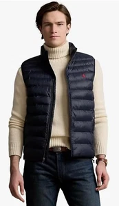 polo ralph lauren Packable Gilet Navy Blau Größe S Neu mit Etikett - Bild 1 von 17