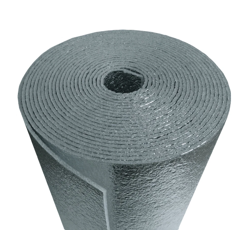 4FT X 100FT REFLECTIVE FOAM CORE SILVER INSULATION (PLUS 2INCH  X 50YARDS TAPE) - Image 1 of 4