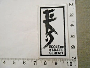 SERFATI karate school   Martial Arts Patch  free shipping - Picture 1 of 1