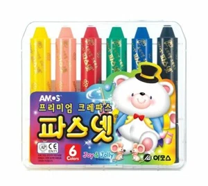 Premium Oil Pastel AMOS Pasnet Classic 6 Colors Non-toxic Silky Crayon - Foto 1 di 1