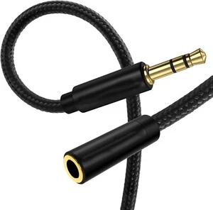 Prolunga Jack 3.5mm 2m Nylon Intrecciato per Cuffie - Foto 1 di 5