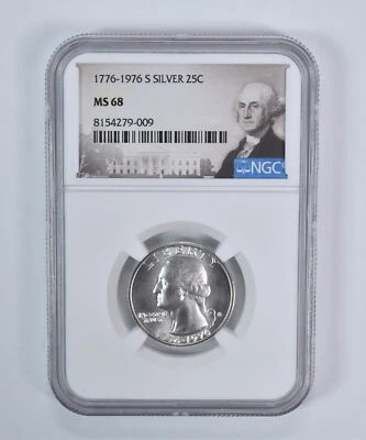 1976-S Washington Quarter Silver MS68 NGC Special Label - Image 1 of 4