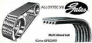 Gates Micro V Drive Belt To Suit Holden VZ V6 3.6L LLT LY7 6PK2555 Alloytec ve - Image 1 of 2