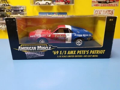 ERTL  AMERICAN MUSCLE  THUNDER '69 S/S AMX PETE'S PATRIOT "NEW"  - Image 1 of 4
