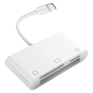 Phone Laptop Adapter 3.5 Audio Port/Lighting Port/SD/TF Extender To CF+SD+TF New - Picture 1 of 15