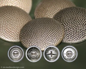 Botones de uniforme plata / latón Ø 21, 19, 17, 16 mm y 20,5 mm botón Bundeswehr - Imagen 1 de 3